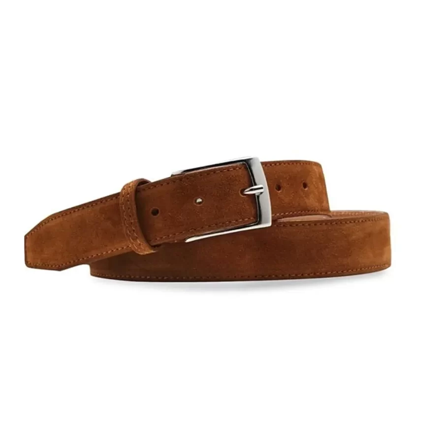 Tan Suede Jeans Belt DERI2 3