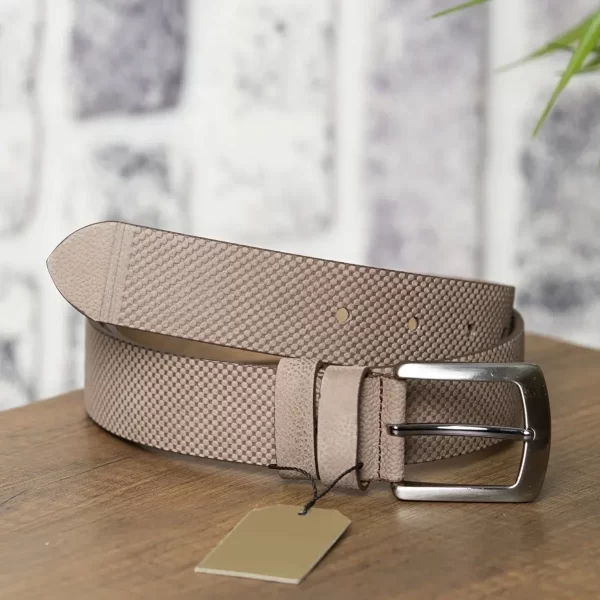 Taupe Mens Belt For Jeans KSS 0010 2