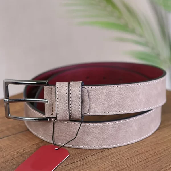 Taupe Mens Vegan Belt Nubuck KSS 501 8 2