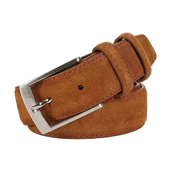 Tobacco Suede Jeans Belt DERI2 6