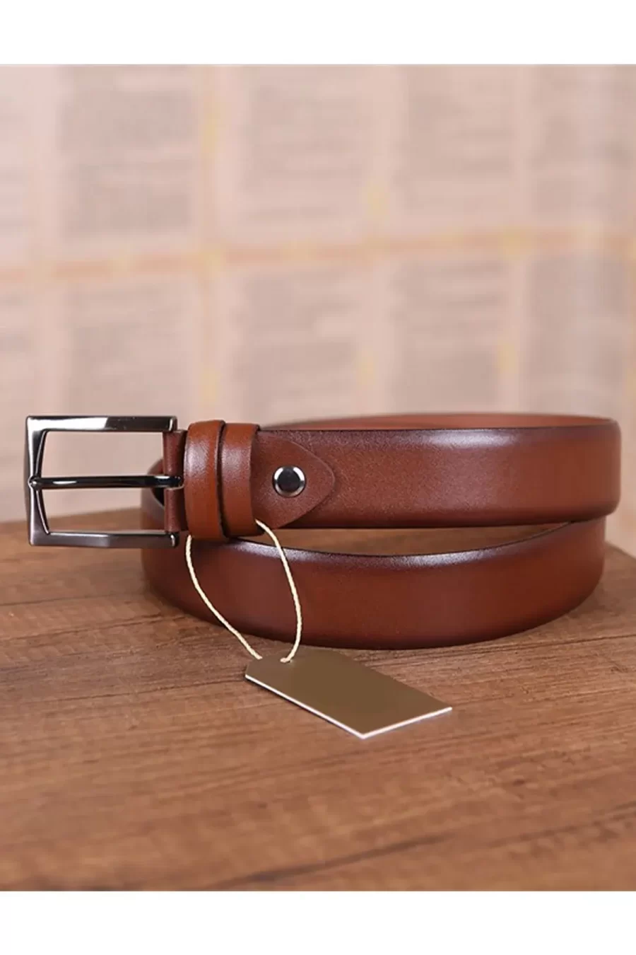 Top Quality Best Quality Mens Belt Dress Brown Leather KD 001 1 8