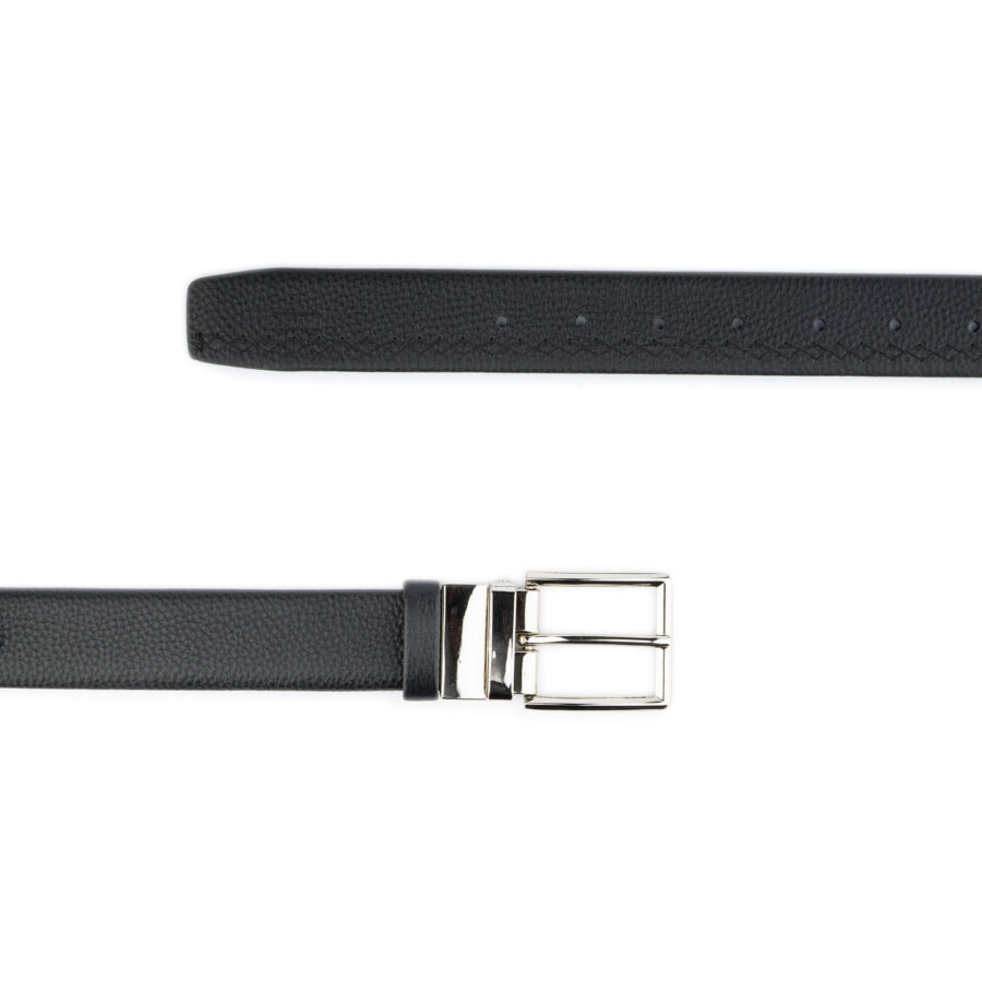 black soft leather belt for mens jeans 2