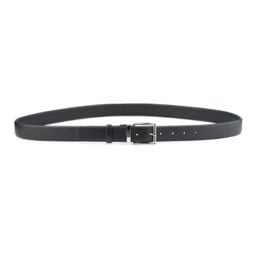 black soft leather belt for mens jeans 4