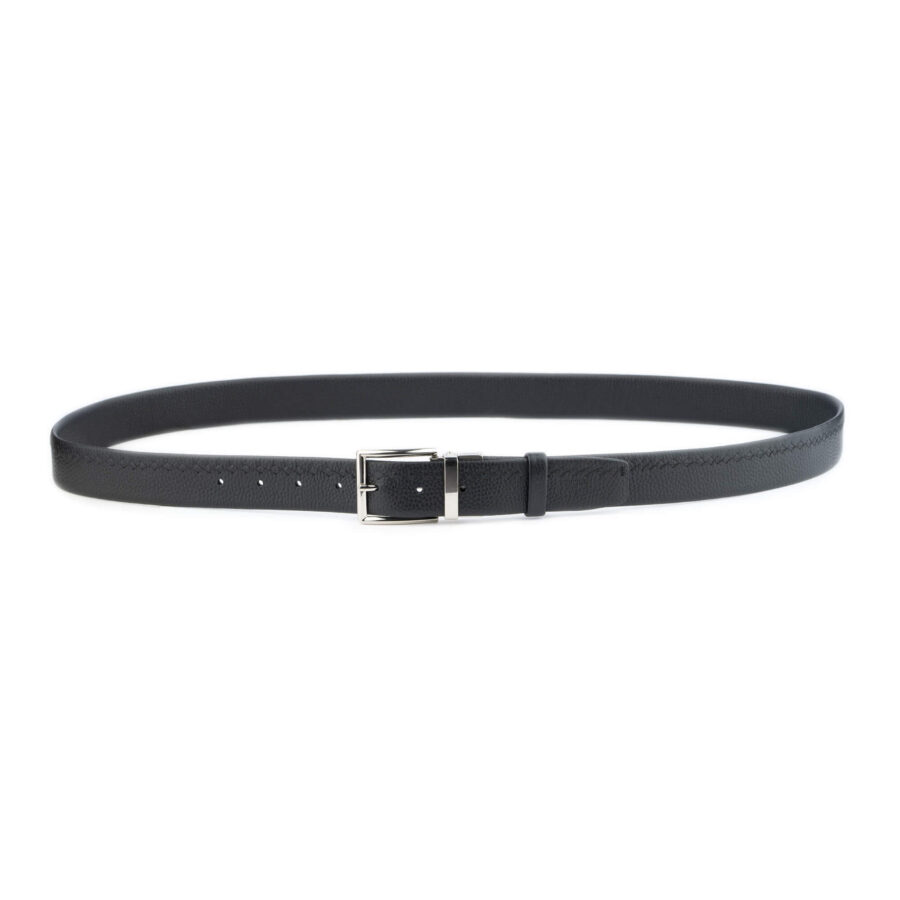 black soft leather belt for mens jeans 5