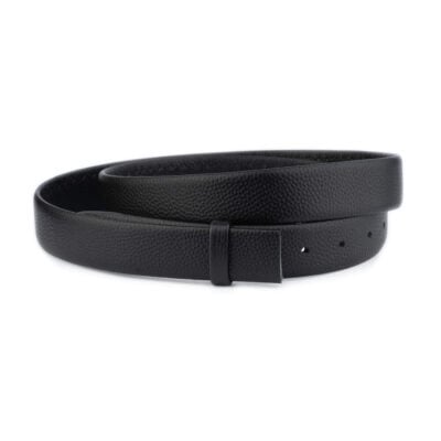 black soft leather replacement belt strap 3 5 cm 1 35 COWPEB CUT JMC