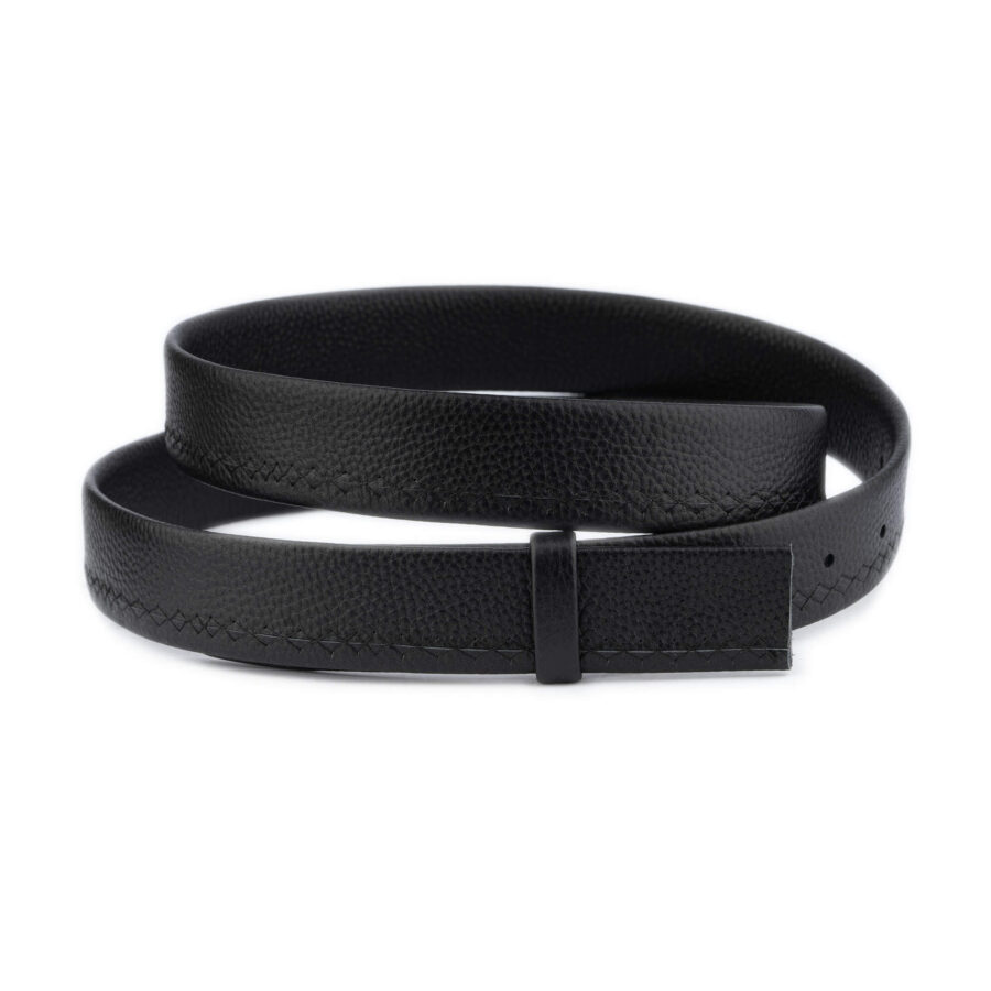 black soft leather replacement belt strap 3 5 cm 5