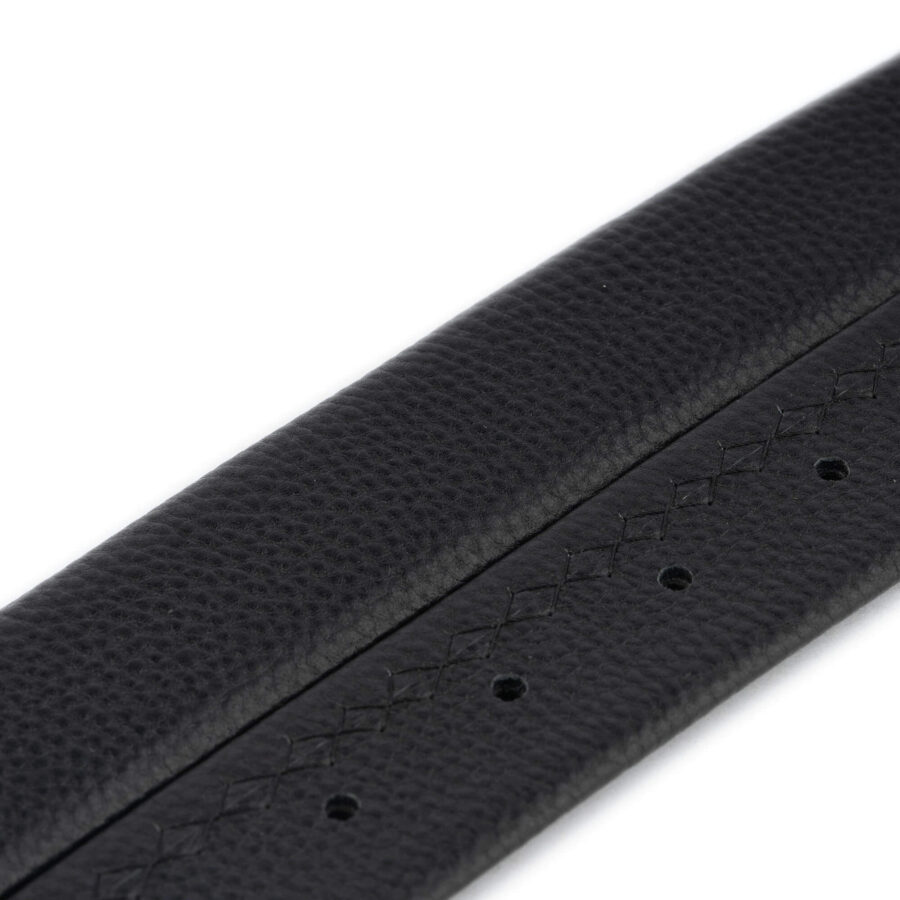 black soft leather replacement belt strap 3 5 cm 6