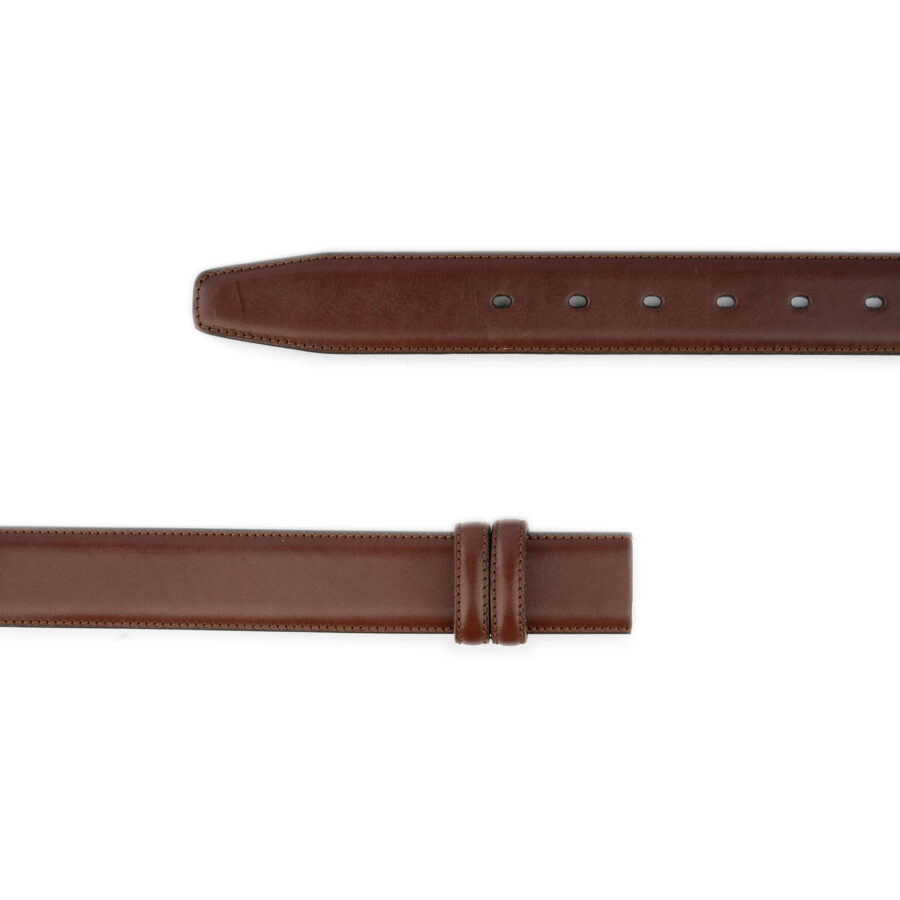 brown mens belt strap adjustable 1 3 8 inch 2