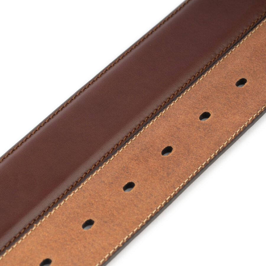 brown mens belt strap adjustable 1 3 8 inch 3