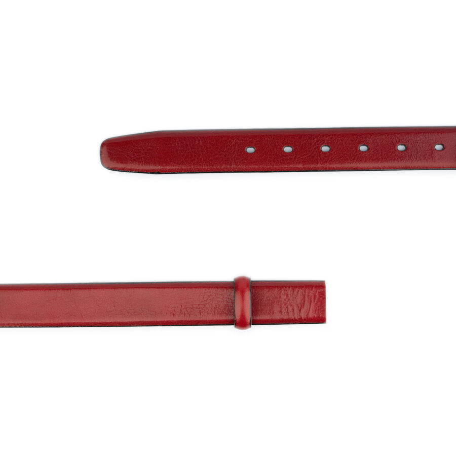 burgundy calfskin belt strap for buckle replacement 3 0 cm 2