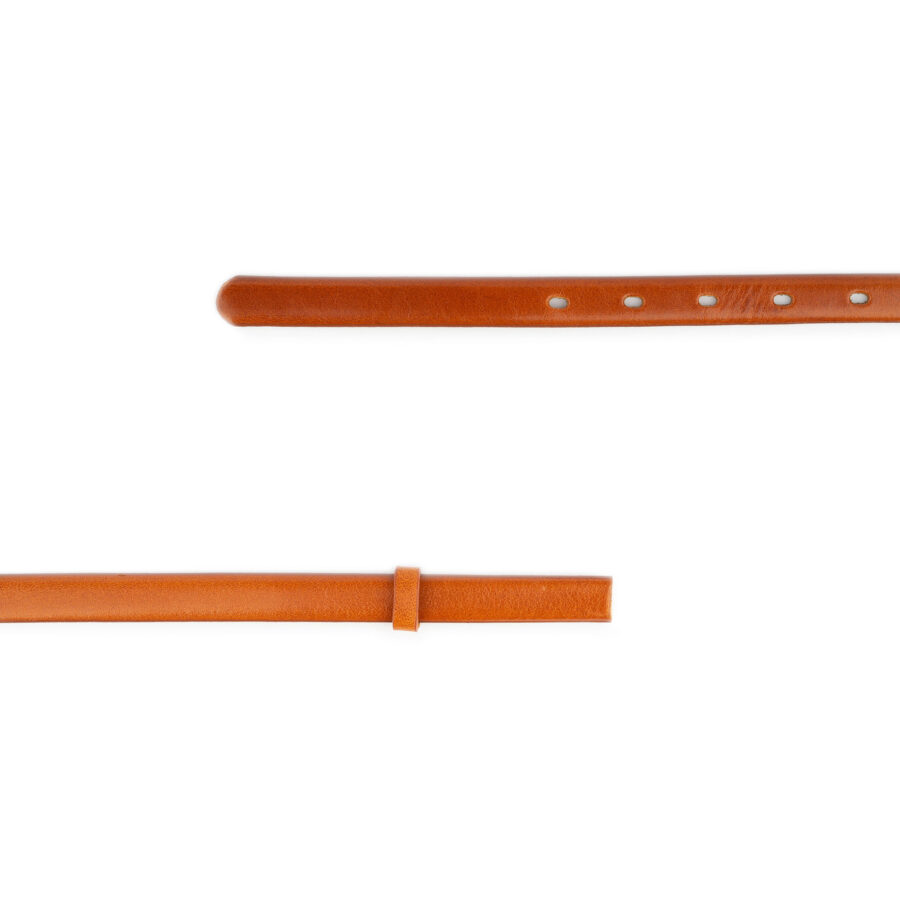 cognac belt strap for buckles 1 5 cm replacement leather 2