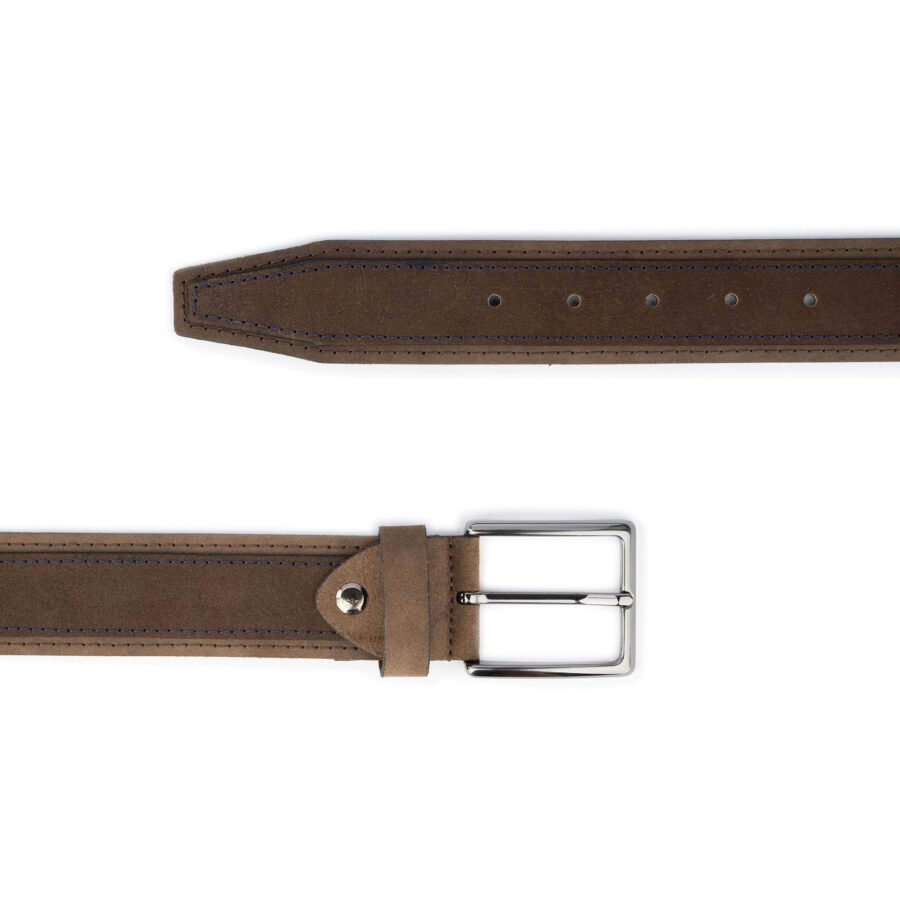 cool golf belt mens brown suede leather 2