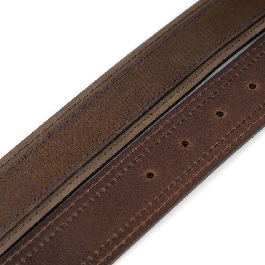 cool golf belt mens brown suede leather 3