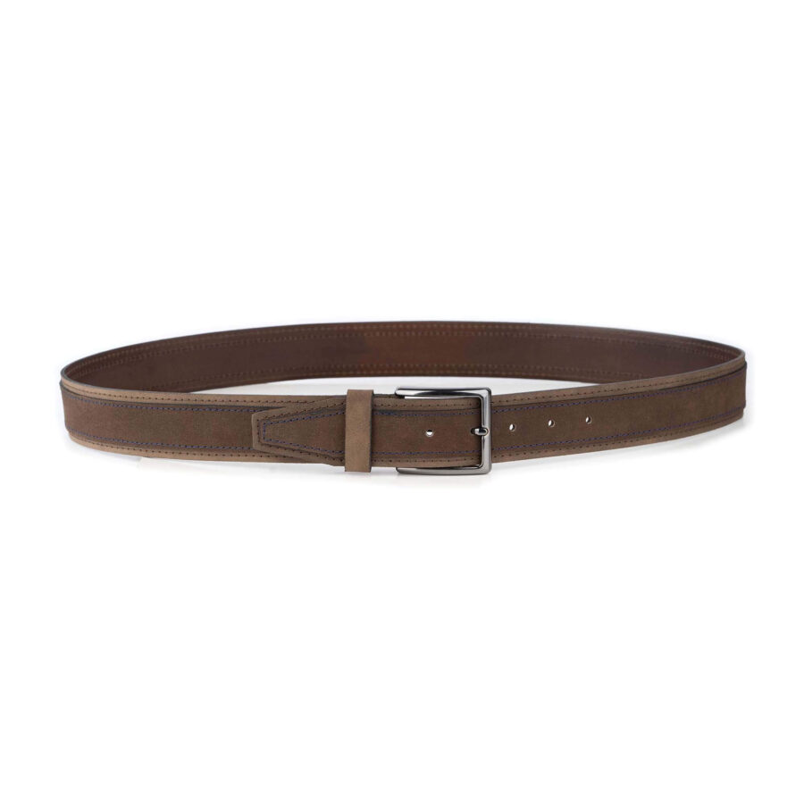 cool golf belt mens brown suede leather 4