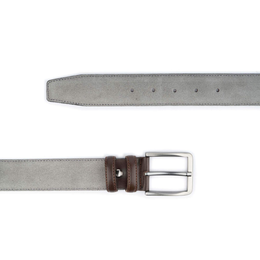 cool golf belts light gray suede leather 3 8 cm wide 2