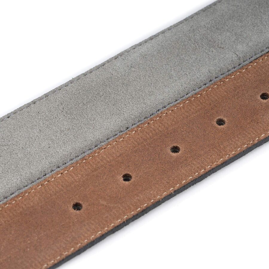 cool golf belts light gray suede leather 3 8 cm wide 3