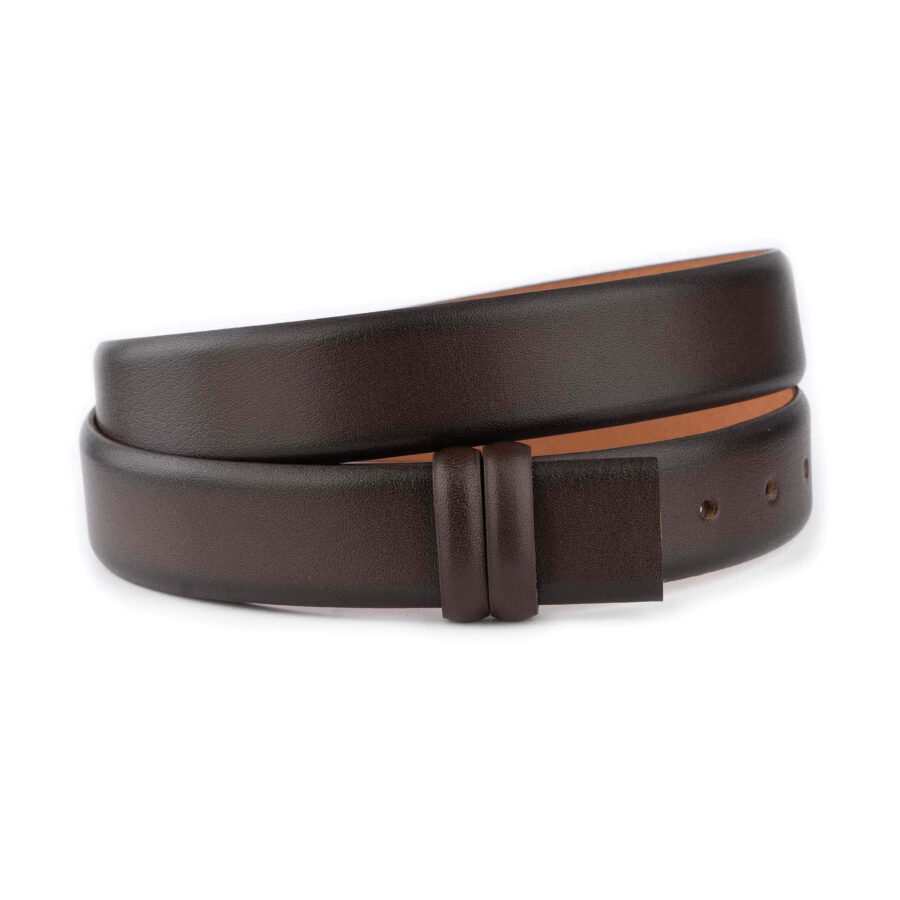 dark brown belt strap without buckle replacement leather 1 08 30072024 35 SMOOCUTBROW