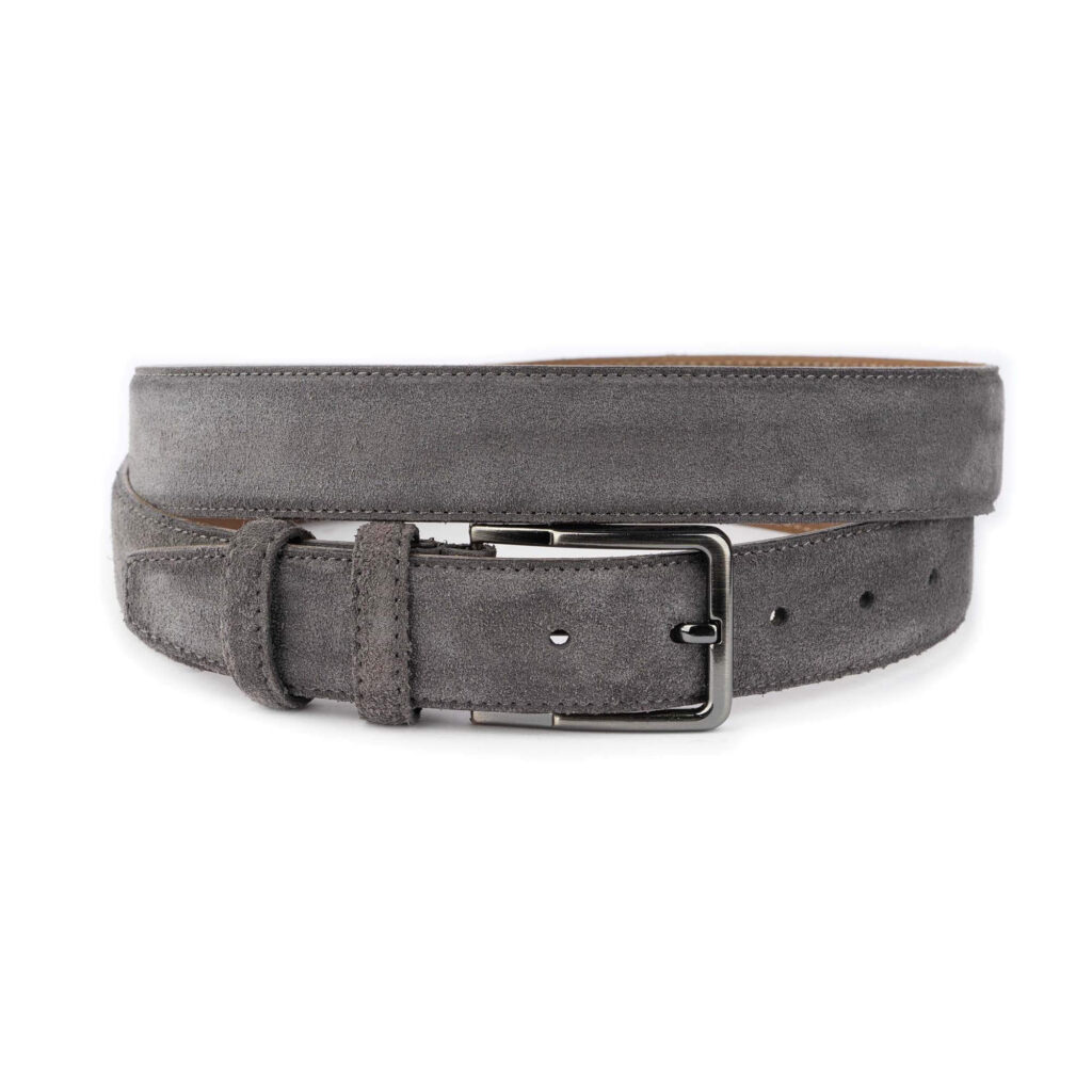 mens grey leather dress belts Men's Dress Belt - 1.3