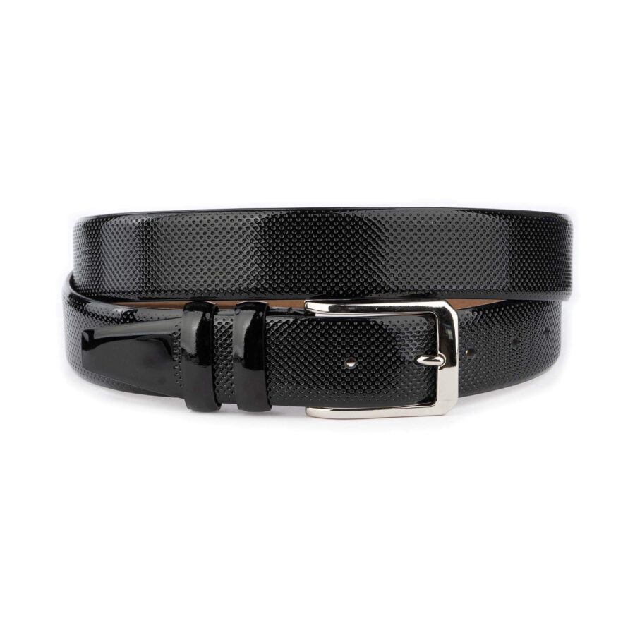 formal golf belts for men black patent leather perforated 1 18 31072024 35 PATEBELTBLAC