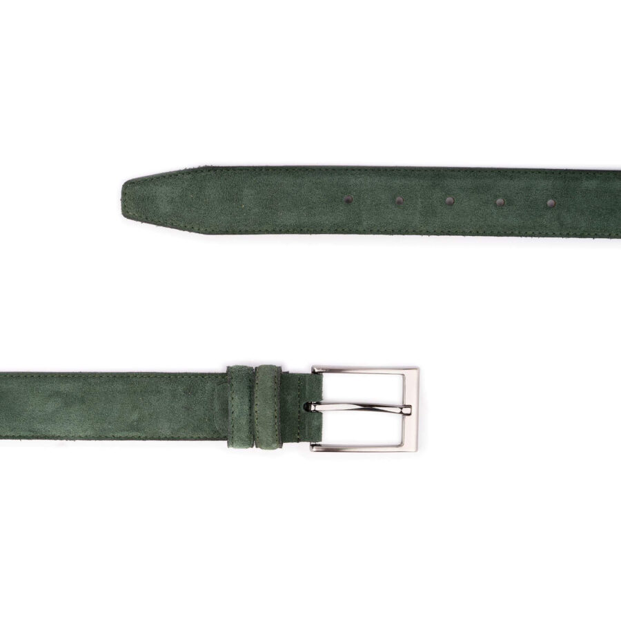 green suede leather golf belt mens 2