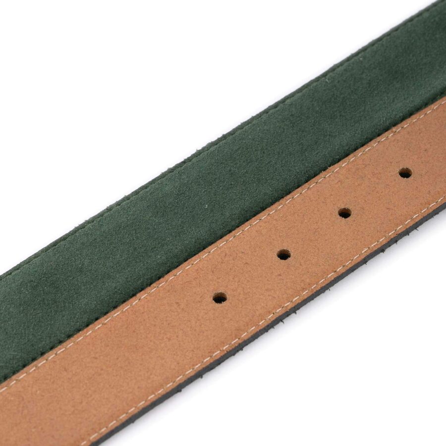 green suede leather golf belt mens 3