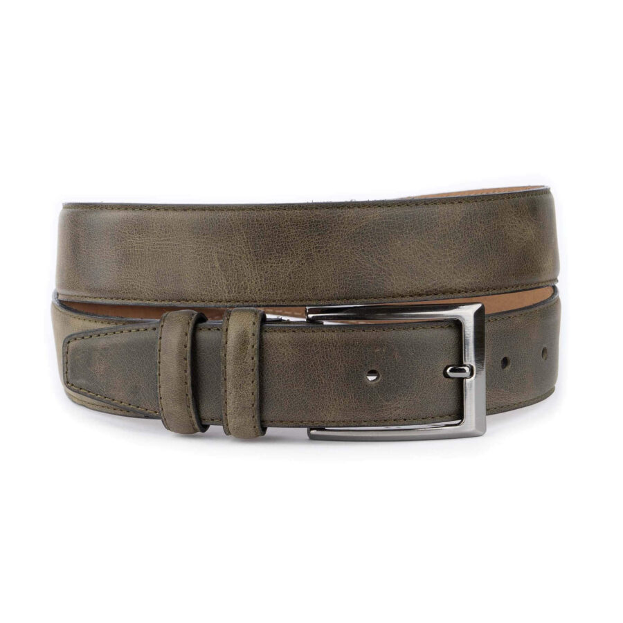 khaki golf belt genuine leather high quality 1 26 31072024 35 OLIVBELTSTIT