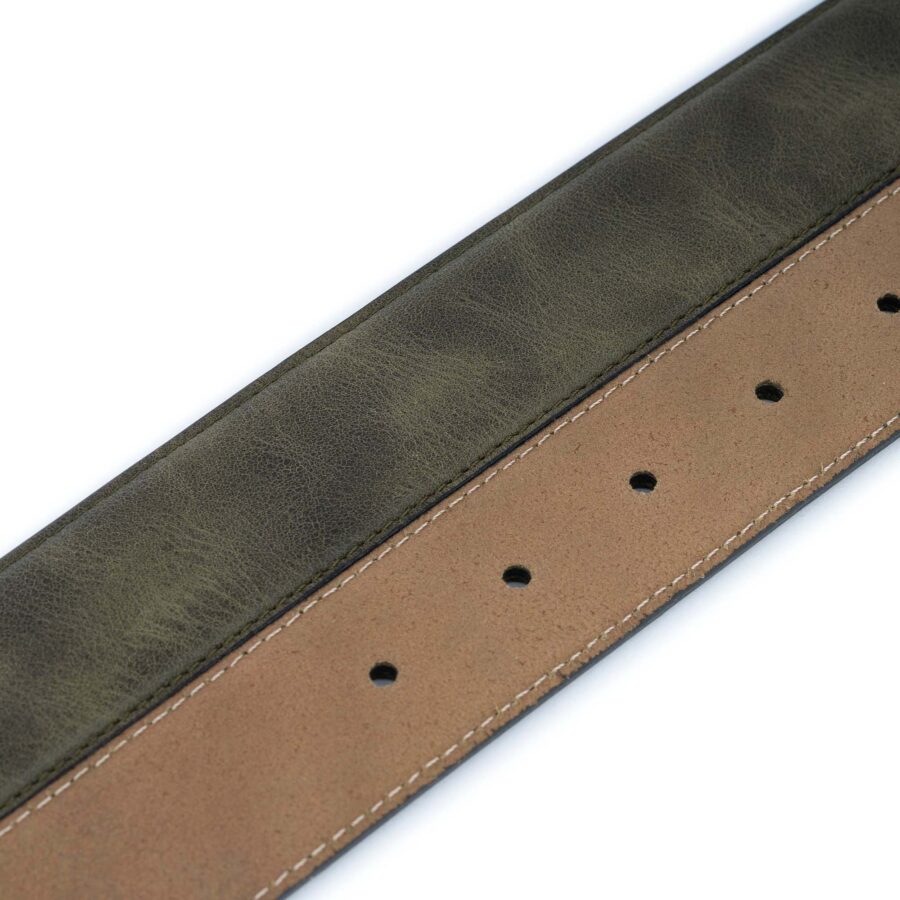 khaki golf belt genuine leather high quality 3