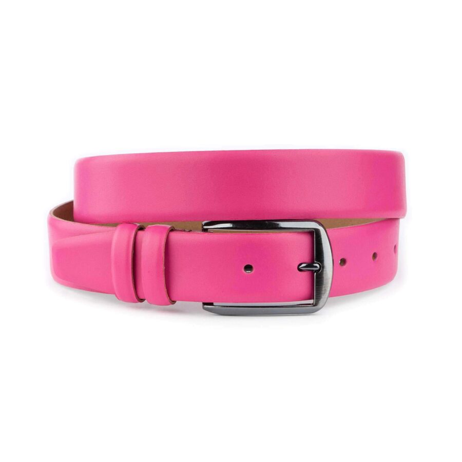 ladies summer belts pink leather high quality 1 28 31072024 35 SMOOBELTPINK