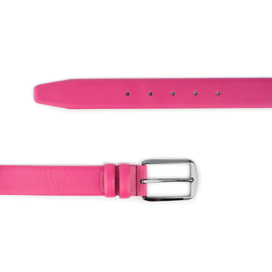 ladies summer belts pink leather high quality 2