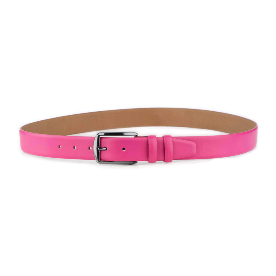 ladies summer belts pink leather high quality 4