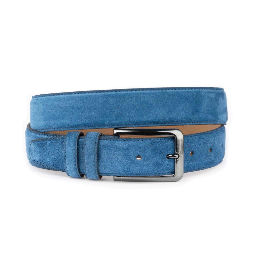 light blue suede golf belts for men real leather 1 29 31072024 35 SUEDBELTLBLU