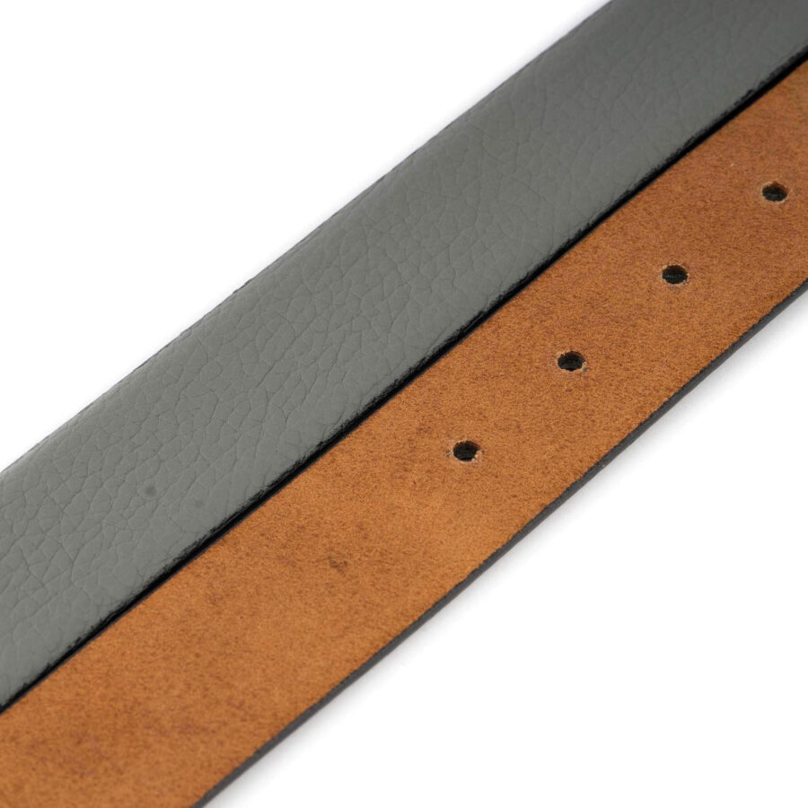 light gray leather strap for clasp buckles 3