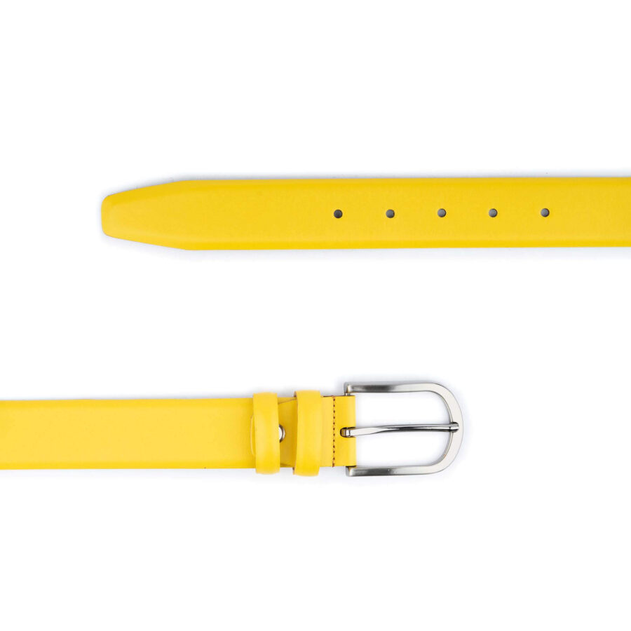 mens summer belts yellow leather high quality 2