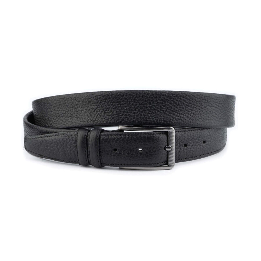 money belt for travel black genuine leather hidden zip 2