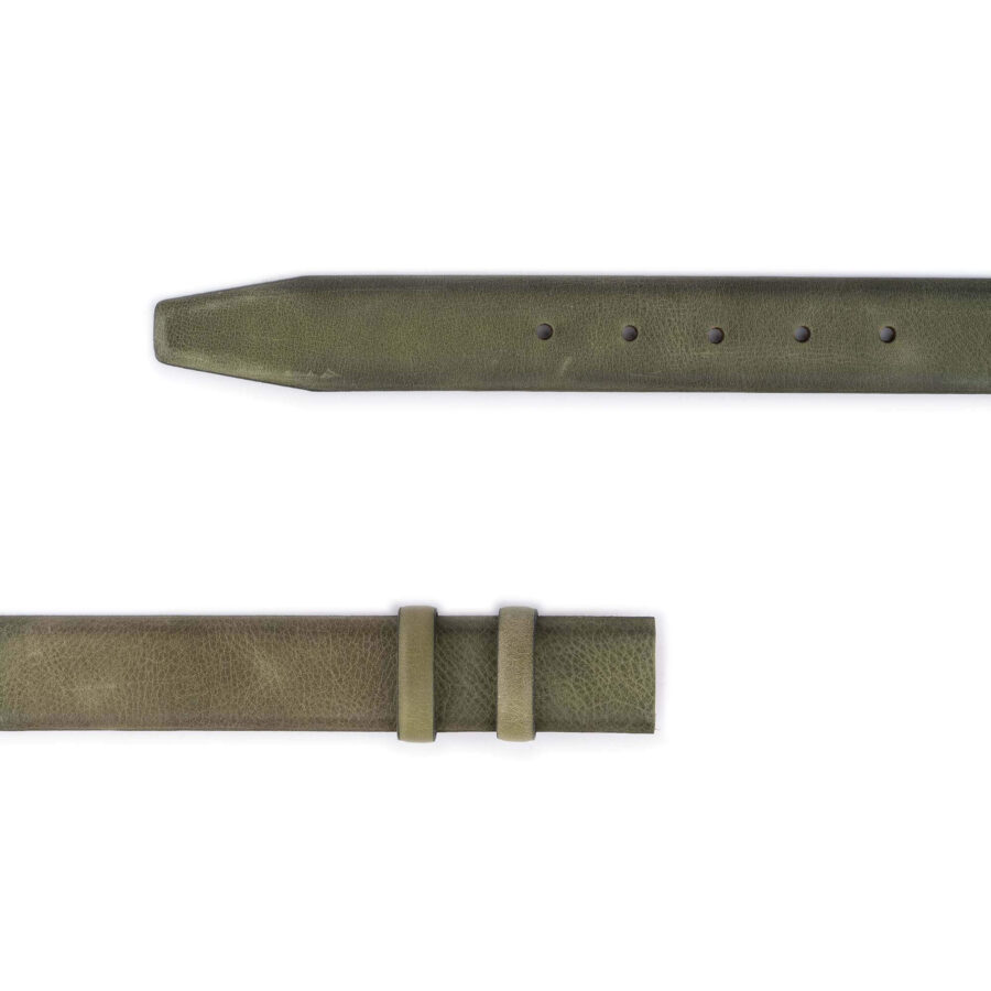 olive green leather buckle strap replacement 2