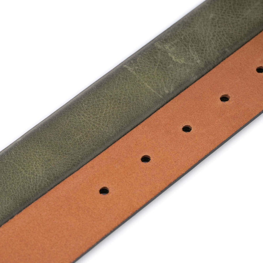 olive green leather buckle strap replacement 3