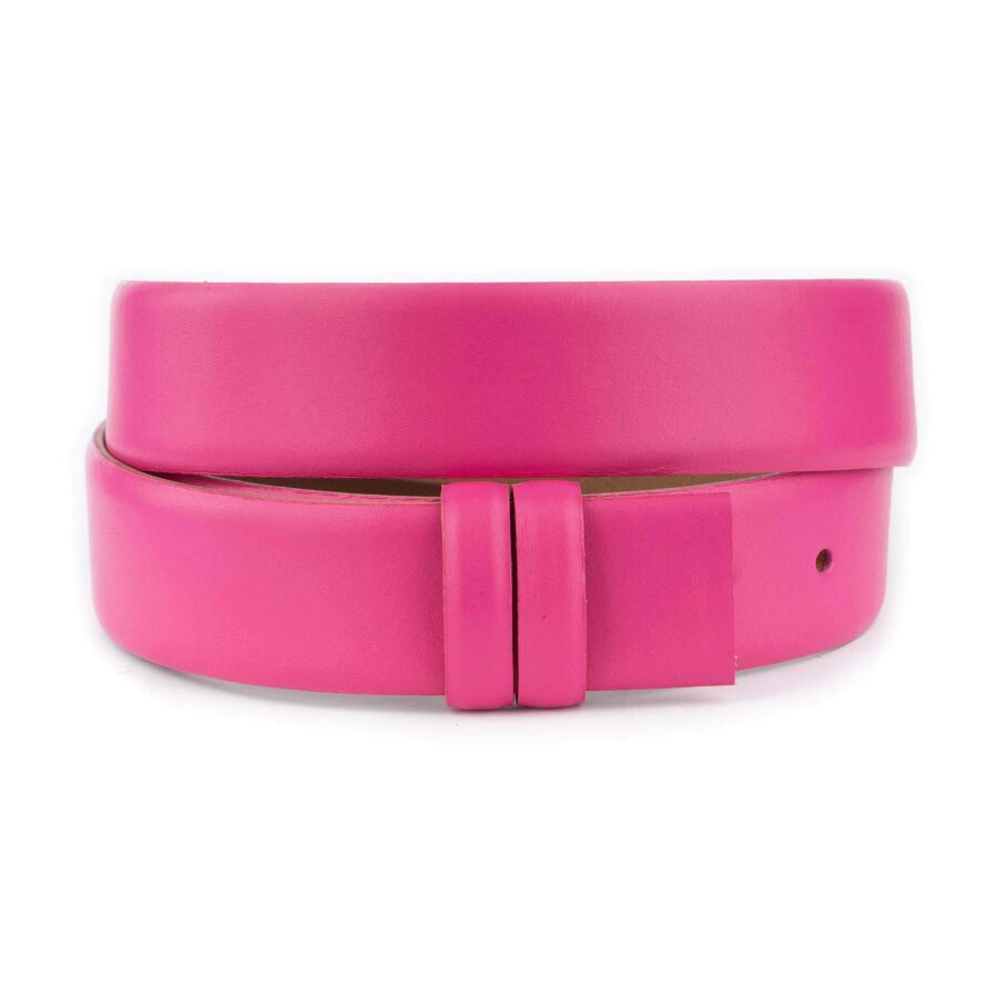 pink belt strap for clasp buckle replacement leather 1 18 30072024 35 SMOOCUTPINK