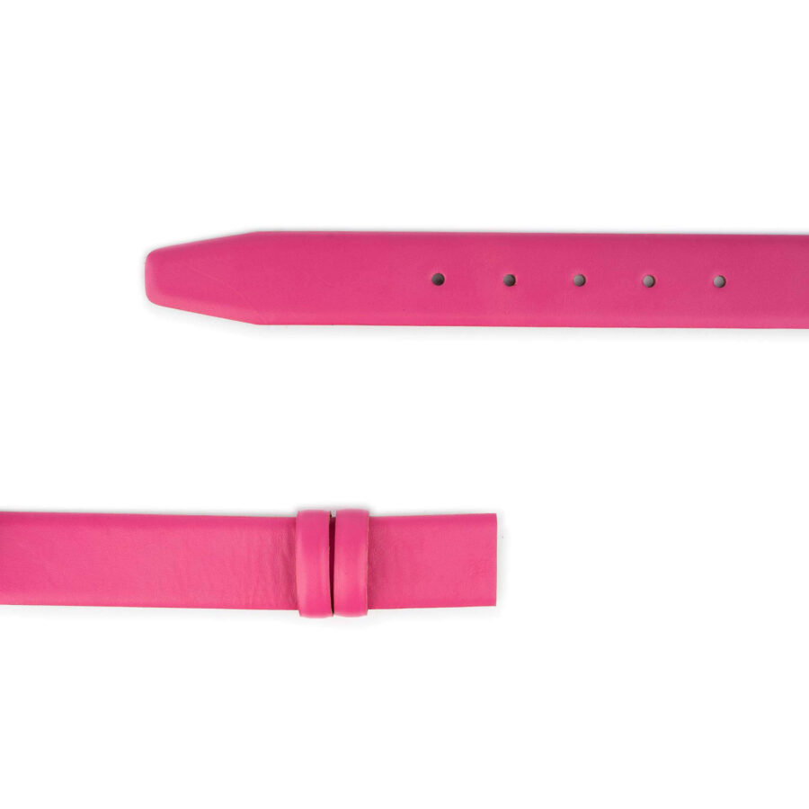 pink belt strap for clasp buckle replacement leather 2