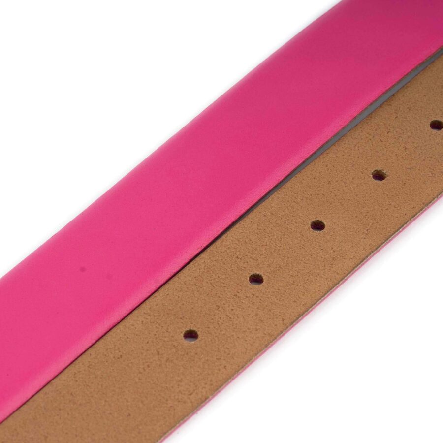 pink belt strap for clasp buckle replacement leather 3