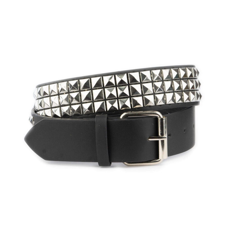 pyramid studded belt vegan leather 1 40 PYRASTUD BELT ALI