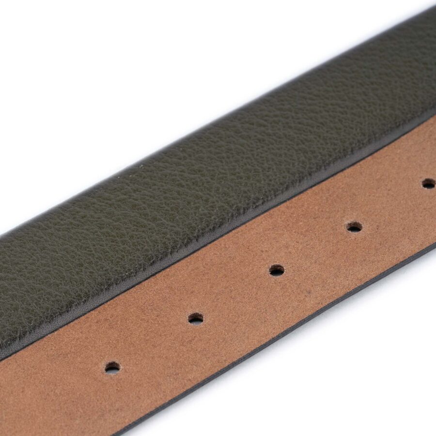 stylish mens belts buffalo leather olive green high quality 3