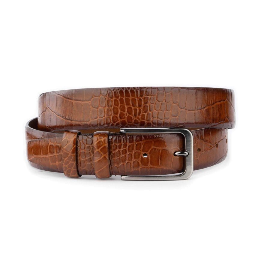 tan belt crocodile embooss mens top quality 1 42 31072024 35 CROCOBELTTAN