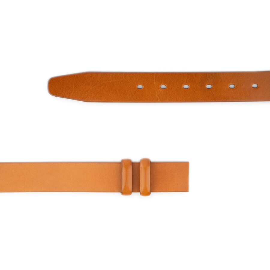 tan belt straps leather thick 1 1 2 inch 2