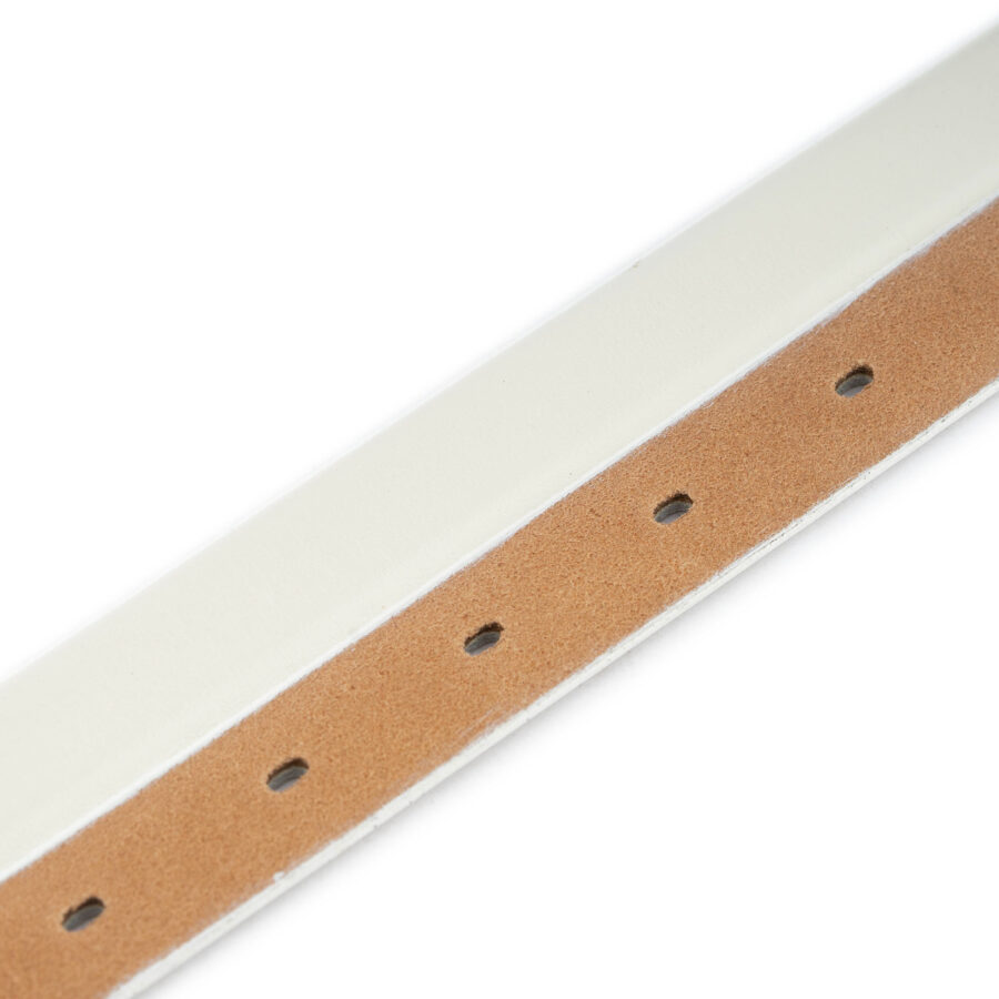 white belt leather strap replacement 2 0 cm 3