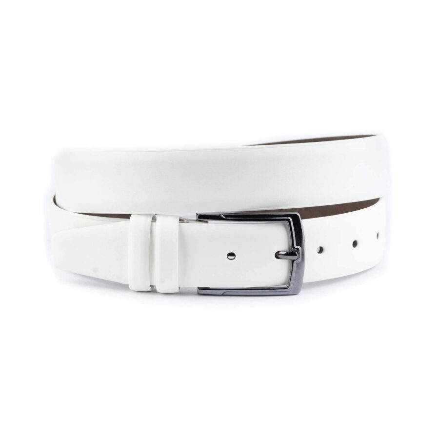 white mens summer belts for shorts vegan leather 1 47 31072024 35 VEGABELTWHIT