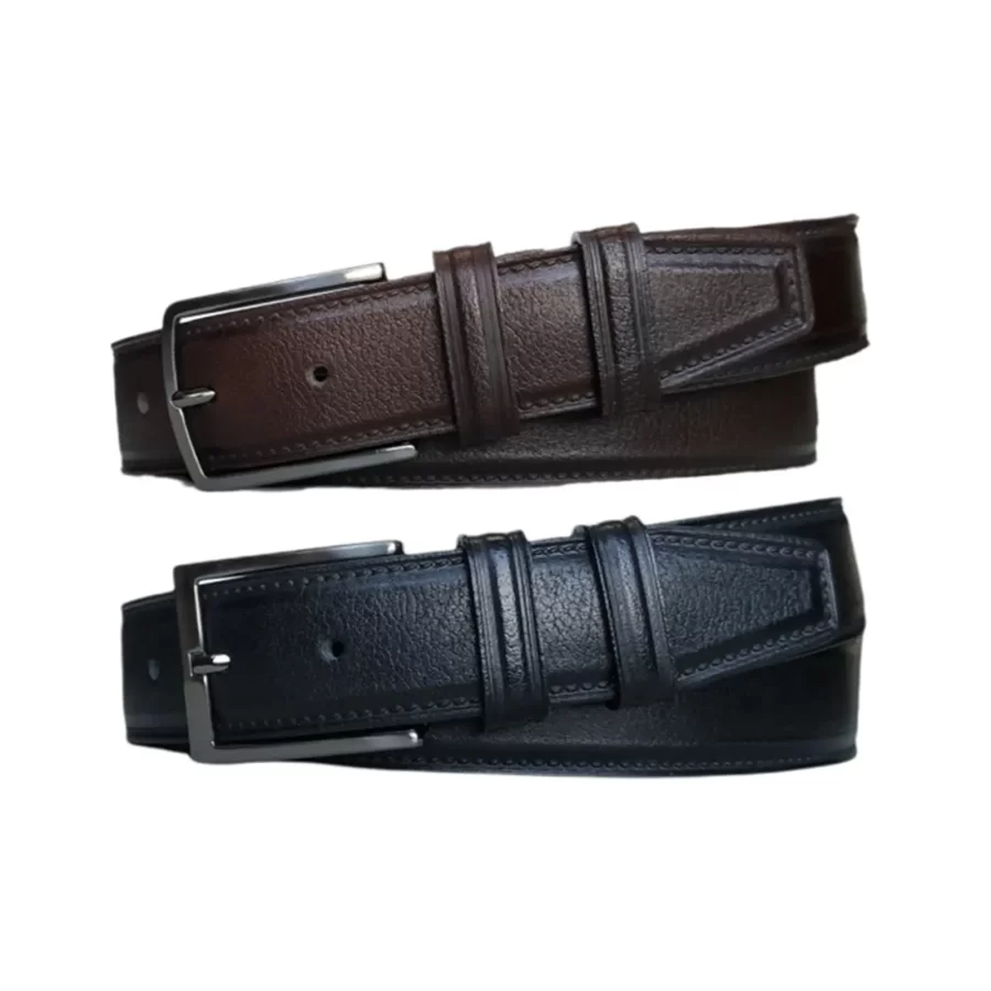 2 Pc Mens Belt Set genuine leather KARPHBCV00001CXR99 01