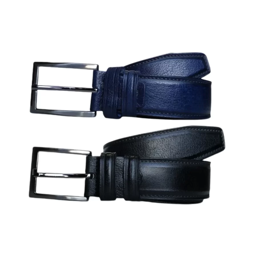 2 Pc Set best quality mens belts genuine leather KARPHBCV00001CXR9R 02