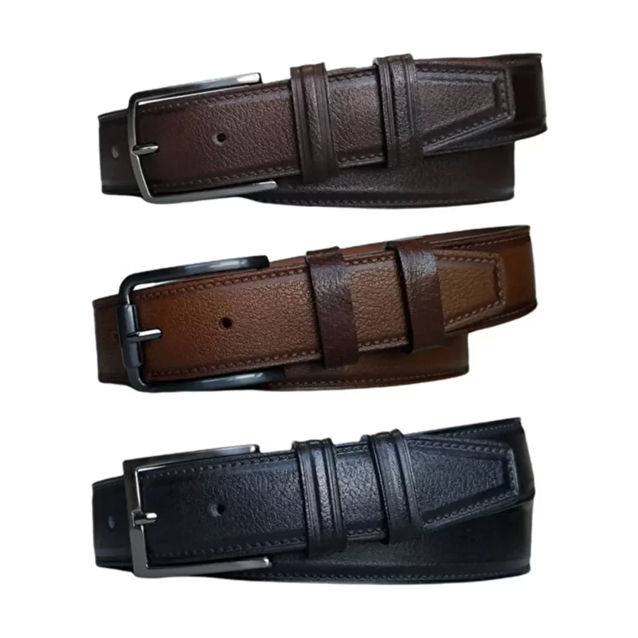 3 Pc Set male belts genuine leather KARPHBCV00001CXR91 01