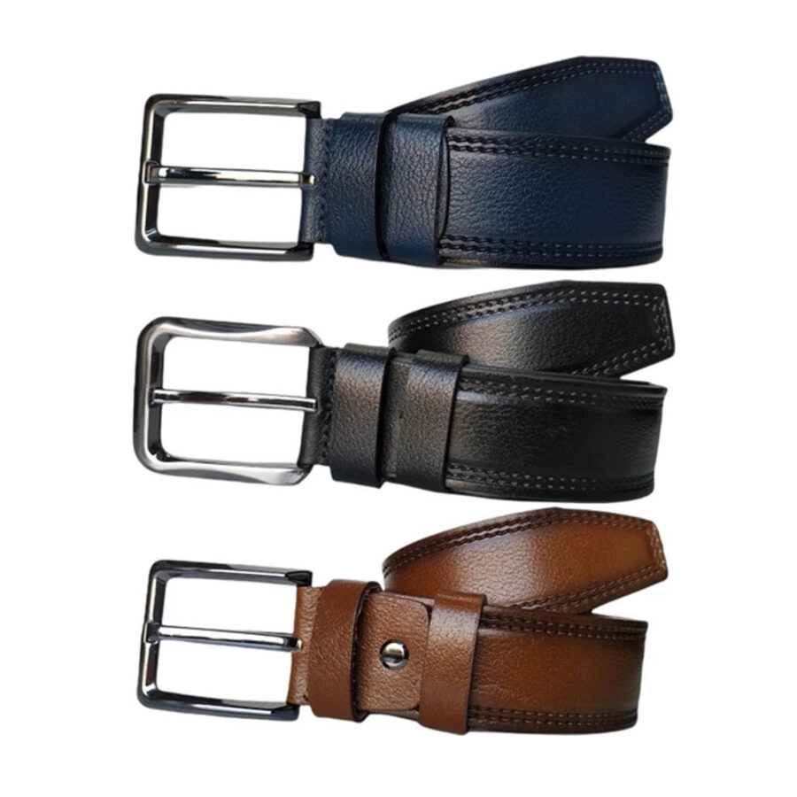 4 0 cm Male Belt For Jeans 3 Piece Gift Set Real Leather KARPHBCV00001CXRD4 SET 2