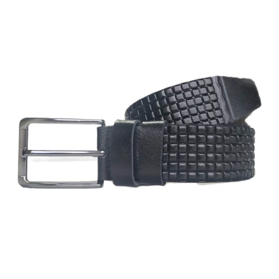 4 0 cm Male Belt For Jeans Black Genuine Leather KARPHBCV00001CXR8S BLACK 2